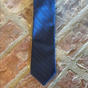 Elegant Blue Striped Tie